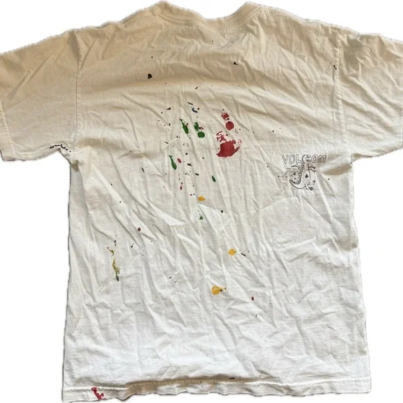 Vintage Volcom White Graphic T-Shirt - Picture 3 of 4